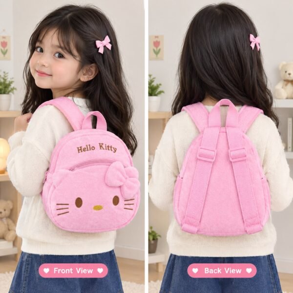 Hello Kitty Kids Soft Plush Backpack